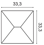 Декоративная панель Orac W106 (33.3x33.3x2.9 см) в Казани
