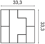 Декоративная панель Orac W103 (33.3x33.3x2.5 см) в Казани