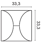 Декоративная панель Orac W107 (33.3x33.3x2.9 см) в Казани