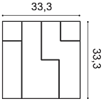 Декоративная панель Orac W102 (33.3x33.3x2.5 см) в Казани
