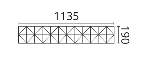 Декоративная панель NMC Arstyl Pyramid (113.5x19x1.8 см) в Казани