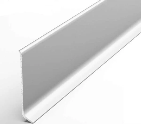 Алюминиевый плинтус Bonkeel ПЛ60 501л Серебро Люкс (58,5х11,2х2500мм) в Казани