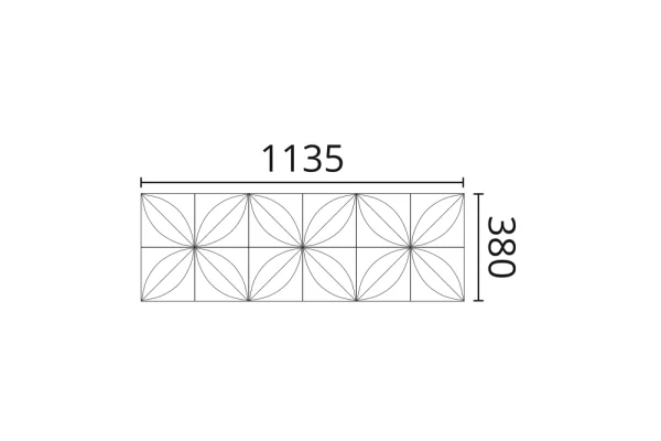 Декоративная панель NMC Arstyl Flower (113.5x38x2.8 см) в Казани