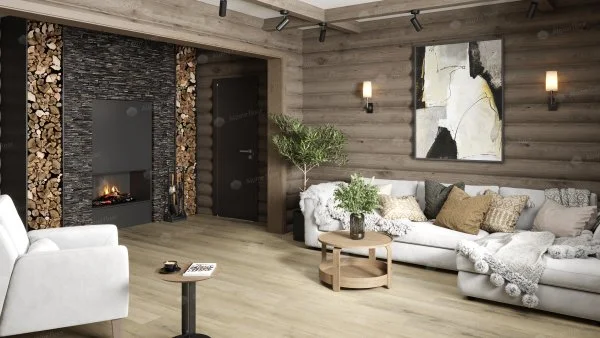 Кварц-виниловая плитка Alpine Floor Premium XL Дуб Сливочный ЕСО 7-19, 8 мм. 43 класс в Казани