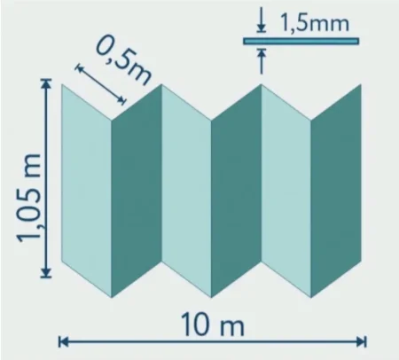 Подложка Солид 1,5мм гармошка для LVT (10.5м2) в Казани