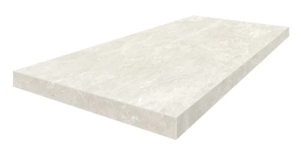 Керамогранит Coliseum Да Винчи Уайт Ступень угловая левая (Натуральный, 33х60) в Казани