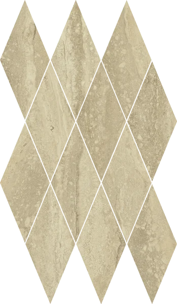 Керамогранит Italon Шарм Эдванс Травертино 28х48 мозаика Даймонд (Люкс) в Казани