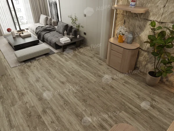 Каменно-полимерная плитка Alpine Floor Grand Sequoia Village Венге Грей ECO 11-807 4мм, 43 класс в Казани