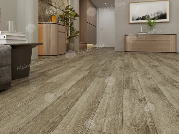 Каменно-полимерная плитка Alpine Floor Grand Sequoia Village Венге Грей ECO 11-807 4мм, 43 класс в Казани