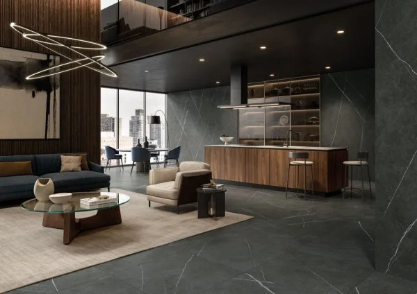 Керамогранит Italon Метрополис Империал Блэк 120х278 (Натуральная и Реттифицированная) в Казани