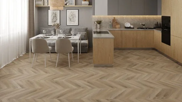 Кварц-виниловая плитка Alpine Floor Chevron Дуб Синистра ECO 20-6 (2,5 мм. 43 класс) в Казани