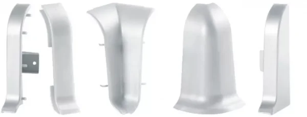 Соединитель для плинтуса ALP-C43 Серебро (ПВХ) в Казани