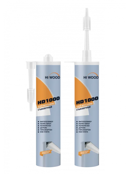 Монтажно-стыковочный клей HiWood HD1000 Белый 280 ml в Казани