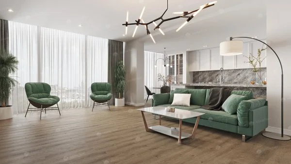 Каменно-полимерная плитка Alpine Floor Solo Ларгетто ECO 14-3, 3,5 мм 34 класс в Казани