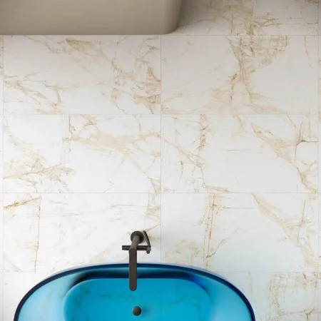 Керамогранит Coliseum Канова Уайт 60х120 (Натуральный и Реттифицированный) в Казани