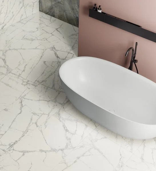 Керамогранит Italon Шарм Делюкс Инвизибл Уайт 60х120 (Паттинированная и реттифицированная) в Казани