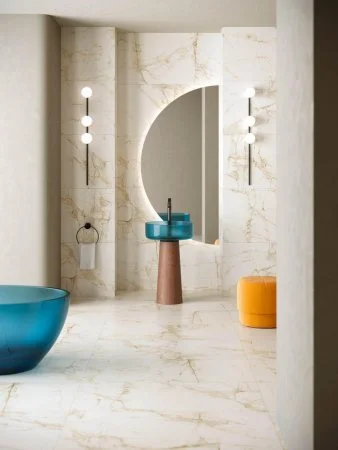 Керамогранит Coliseum Канова Уайт 60х120 (Натуральный и Реттифицированный) в Казани