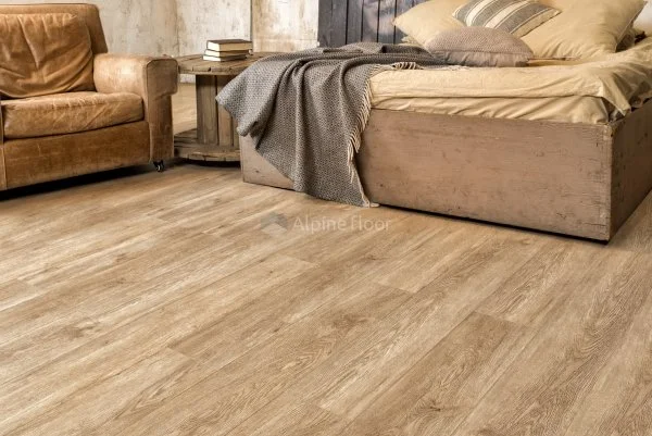 Каменно-полимерная плитка Alpine Floor Grand Sequoia Секвоя Миндаль ECO 11-6, 4мм 43 класс в Казани