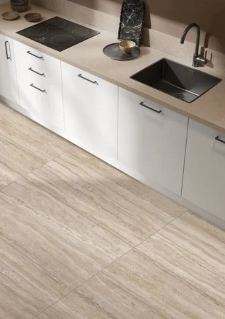 Керамогранит Vitra CityStone Травертин Линейный 60х120 (Натуральная и Реттифицированная) в Казани