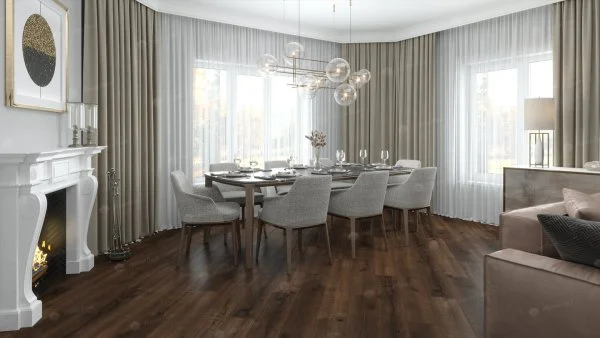 Каменно-полимерная плитка Alpine Floor Real Wood Дуб Мокка ECO 2-2, 6 мм 43 класс в Казани