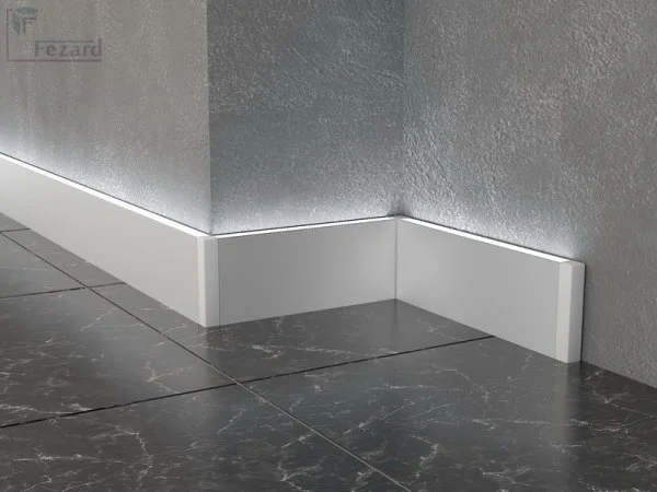 Алюминиевый плинтус Fezard Кабельный ALP-G80-LA Алюминий 80*15*2500 мм в Казани