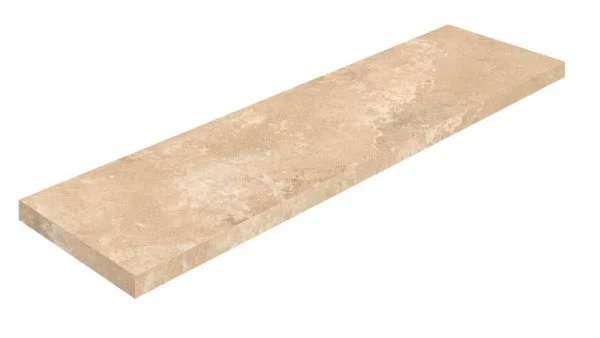 Керамогранит Coliseum Аурелия Беж Ступень угловая левая (Натуральный, 33х120) в Казани