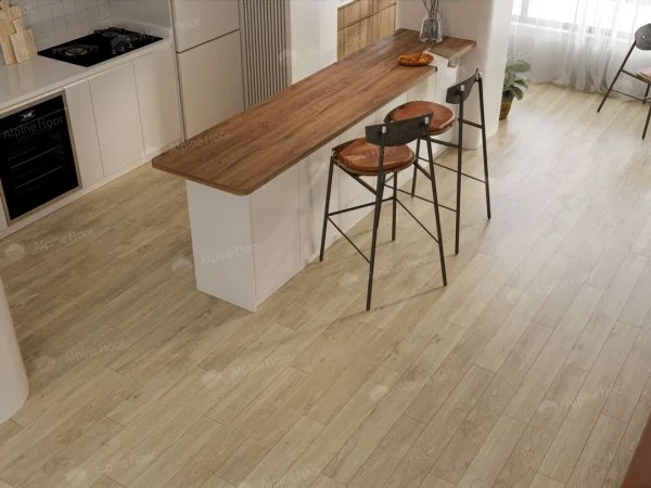 Каменно-полимерная плитка Alpine Floor Grand Sequoia Village Миндаль ECO 11-607 4мм, 43 класс в Казани