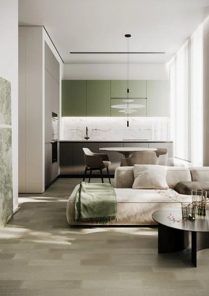 Паркетная доска Quartz Parquet Штучный паркет Дуб Лунный 44-1258-08 в Казани