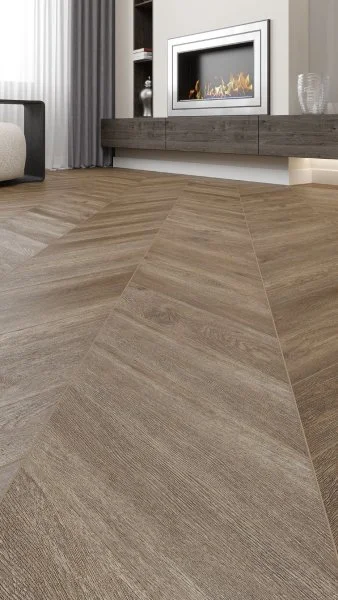Кварц-виниловая плитка Alpine Floor Chevron Макадамия ECO 20-5 (2,5 мм. 43 класс) в Казани