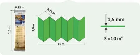 Подложка Солид 1,5мм для LVT ANTI SLIP (10м2) в Казани