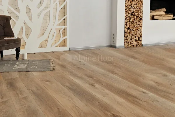 Кварц-виниловая плитка Alpine Floor Premium XL Дуб Природный Изысканный ЕСО 7-6, 8 мм. 43 класс в Казани