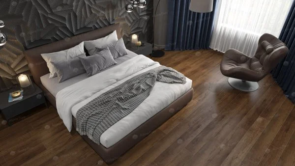 Кварц-виниловая плитка Alpine Floor Premium XL Дуб Шоколадный ЕСО 7-18, 8 мм. 43 класс в Казани