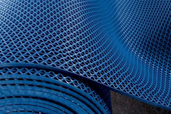 Грязезащитное рулонное покрытие ЗигЗаг Синий 4,5 мм (1,2 м) Китай в Казани