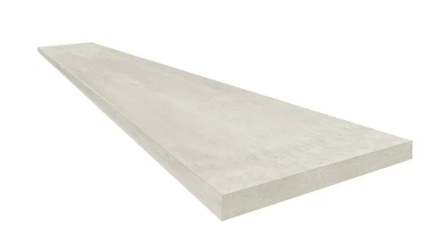 Керамогранит Coliseum Экспо Уайт Ступень угловая правая (Натуральный, 33х60) в Казани