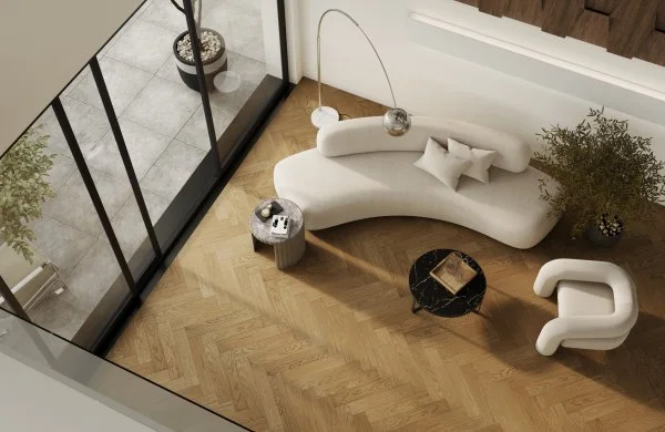 Паркетная доска Quartz Parquet Английская Ёлка Дуб Рустикальный 33-410 в Казани