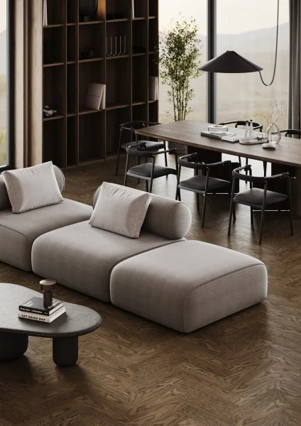 Паркетная доска Quartz Parquet Штучный паркет Дуб Брауни 44-413 в Казани