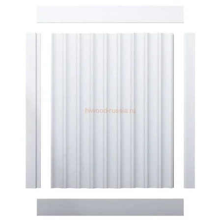 Финишный молдинг LF124A NP правый белый (42х12х2700мм) в Казани