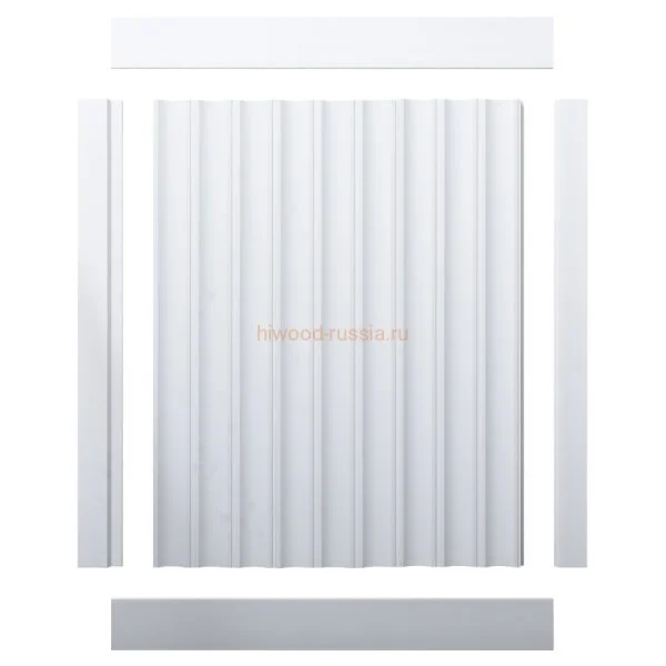 Финишный молдинг LF124A NP правый белый (42х12х2700мм) в Казани