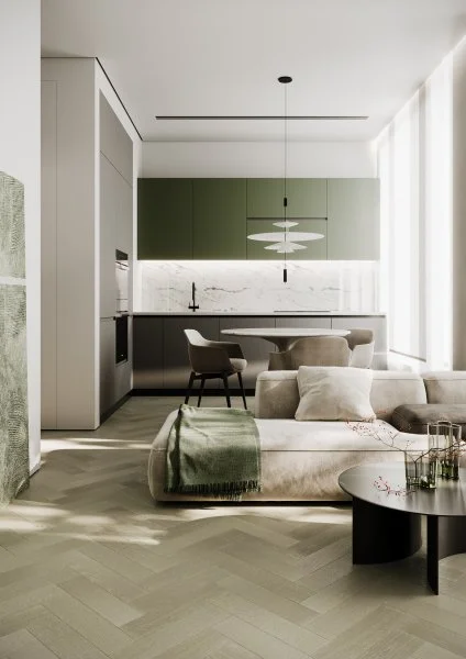 Паркетная доска Quartz Parquet Штучный паркет Дуб Лунный 44-1258-08 в Казани