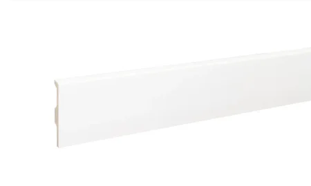 Плинтус дюрополимерный Bonkeel 01 Белый (80х14х2000 мм) в Казани