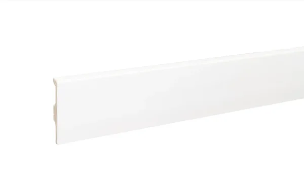 Плинтус дюрополимерный Bonkeel 01 Белый (80х14х2000 мм) в Казани