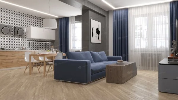 Каменно-полимерная плитка Alpine Floor Sequoia Секвойя Коньячная ECO 6-2, 4мм 43 класс в Казани