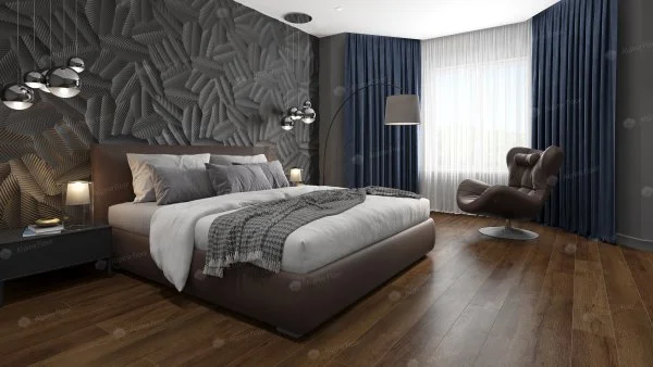 Кварц-виниловая плитка Alpine Floor Premium XL Дуб Шоколадный ЕСО 7-18, 8 мм. 43 класс в Казани