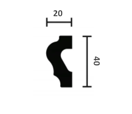 Молдинг NMC Wallstyl WL2 (40х20х2000 мм) в Казани