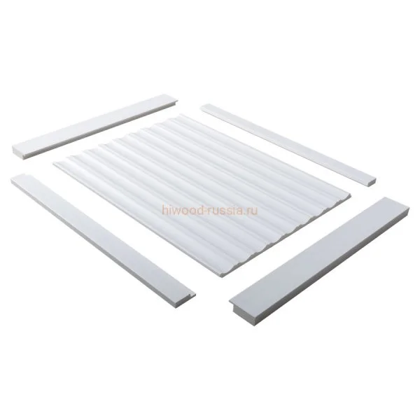 Финишный молдинг LF124A NP правый белый (42х12х2700мм) в Казани