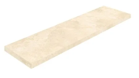 Керамогранит Coliseum Аурелия Уайт Ступень угловая левая (Натуральный, 33х120) в Казани