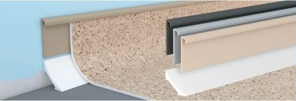 Коннелюрный плинтус Bonkeel Верхняя бежевая часть (28х5х2200мм) в Казани