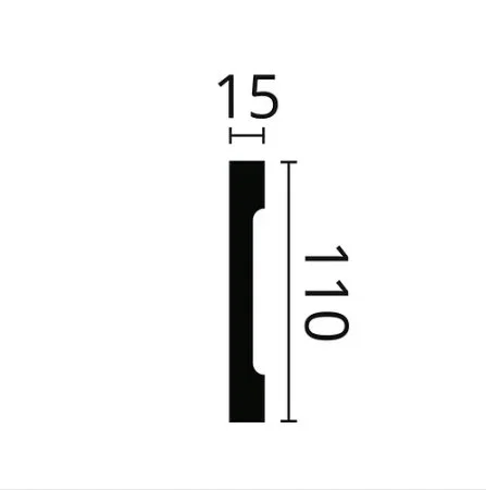 Плинтус NMC Wallstyl FD2S (110х15х2000 мм) в Казани