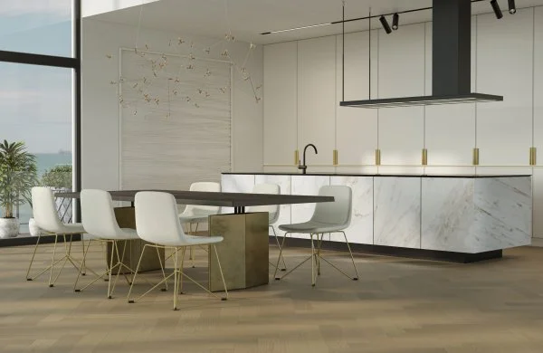 Паркетная доска Quartz Parquet Английская Ёлка Дуб Шампань 33-414 в Казани