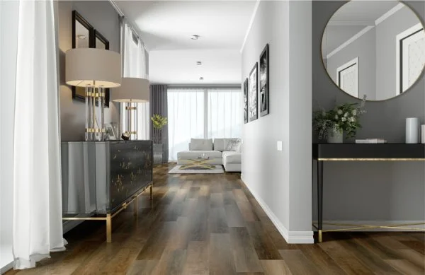 Кварц-виниловая плитка Refloor Fargo Comfort 61W921 Дуб Прага (Градиент) в Казани